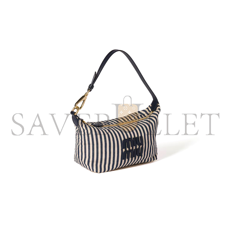 MIU MIU JACQUARD FABRIC POUCH WITH LOGO 5NE841 (18.5*14*10cm)